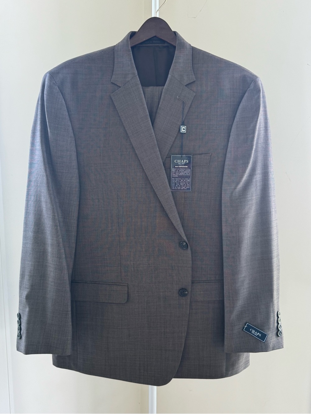 Chaps Men’s Suit Separates - Jacket and Pants (Tan)